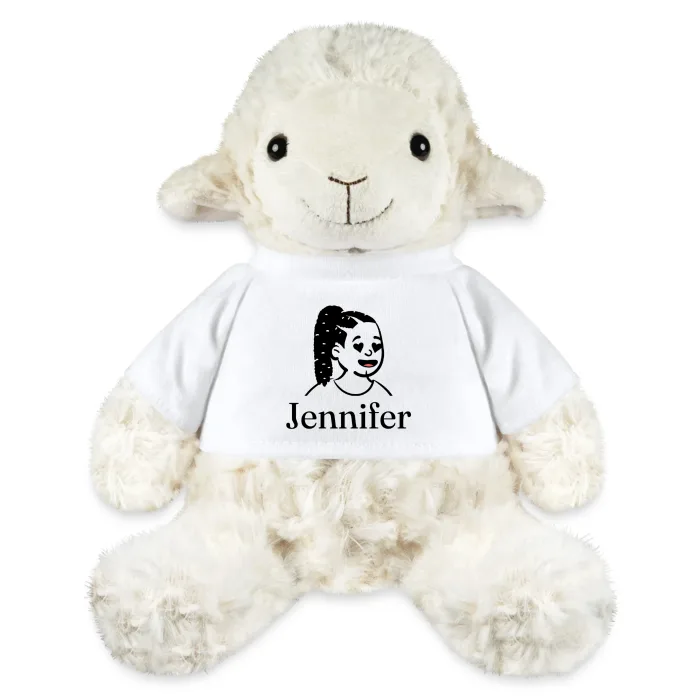 Peluche mouton personnalisée au prénom Jennifer