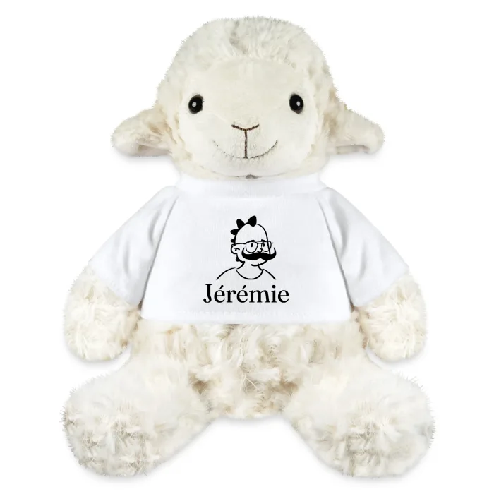 Peluche mouton personnalisée au prénom Jérémie
