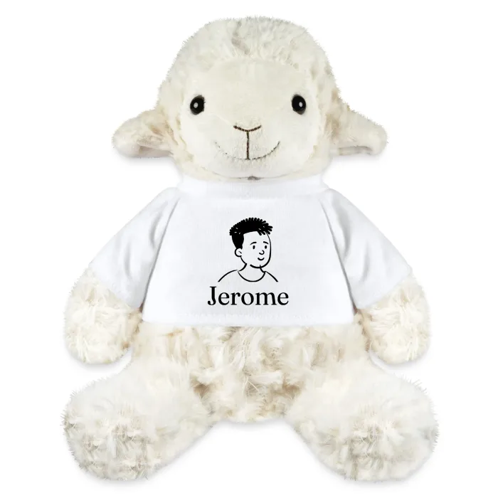 Peluche mouton personnalisée au prénom Jerome