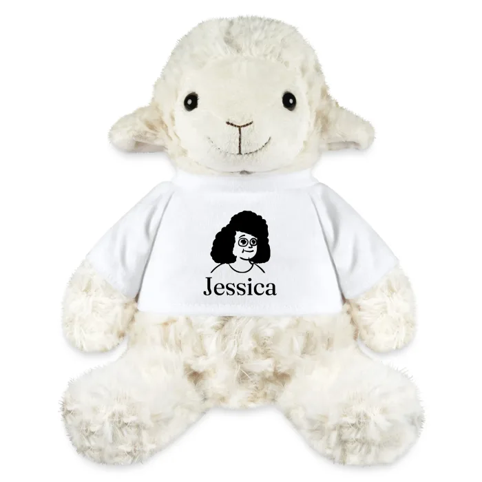 Peluche mouton personnalisée au prénom Jessica