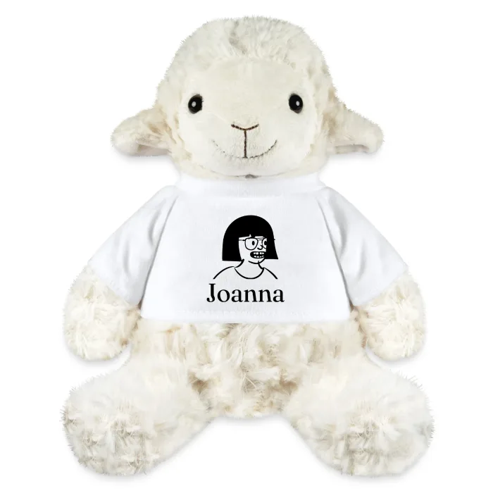 Peluche mouton personnalisée au prénom Joanna