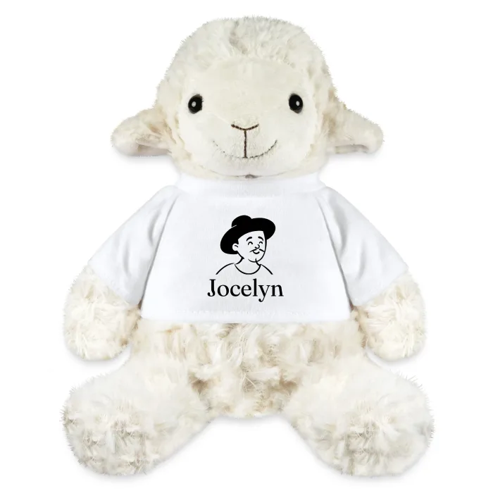 Peluche mouton personnalisée au prénom Jocelyn