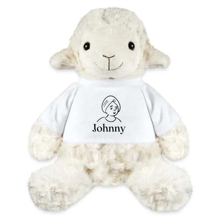 Peluche mouton personnalisée au prénom Johnny