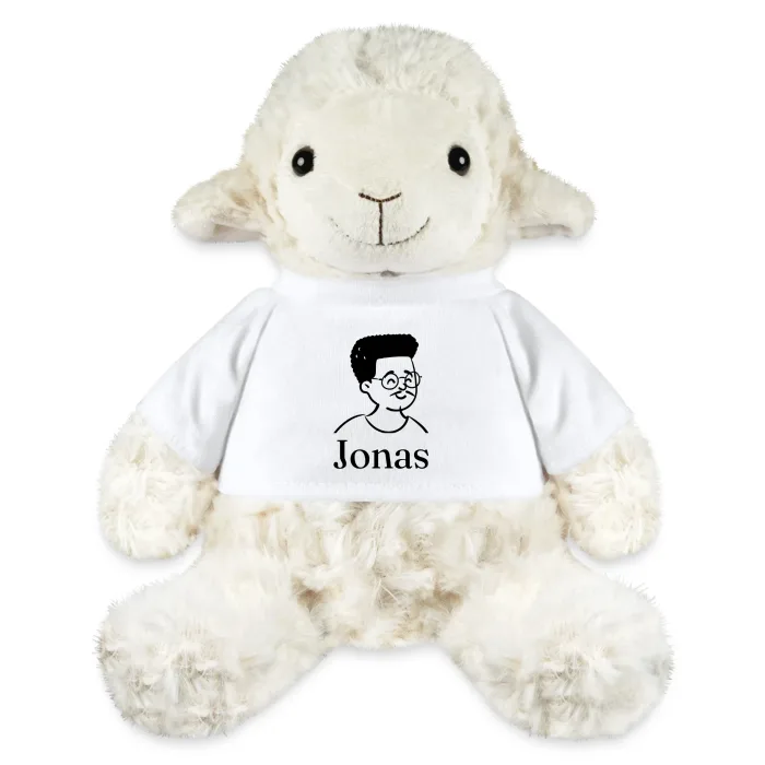 Peluche mouton personnalisée au prénom Jonas