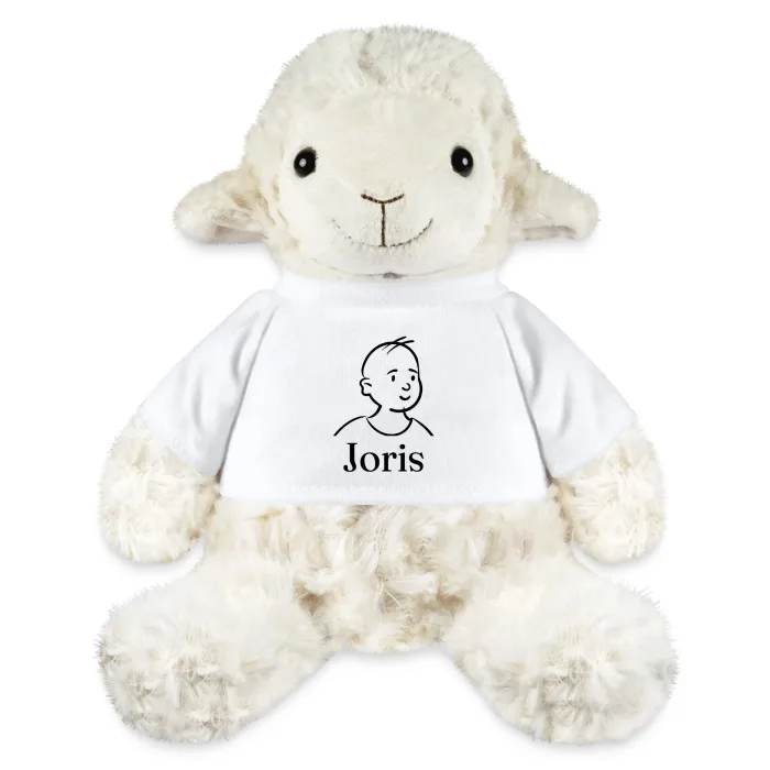 Peluche mouton personnalisée au prénom Joris