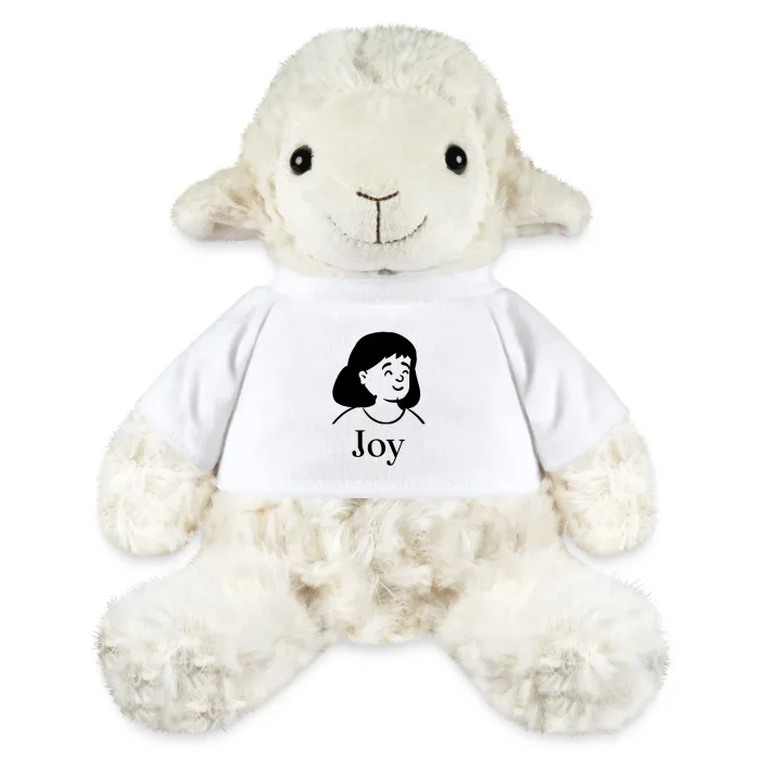 Peluche mouton personnalisée au prénom Joy