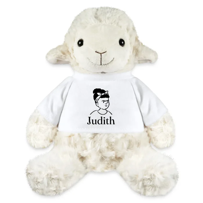 Peluche mouton personnalisée au prénom Judith