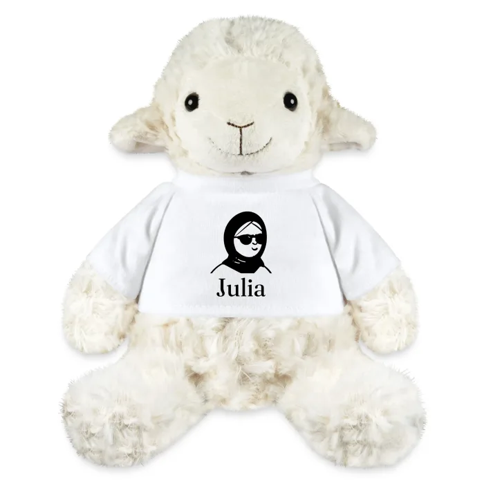 Peluche mouton personnalisée au prénom Julia