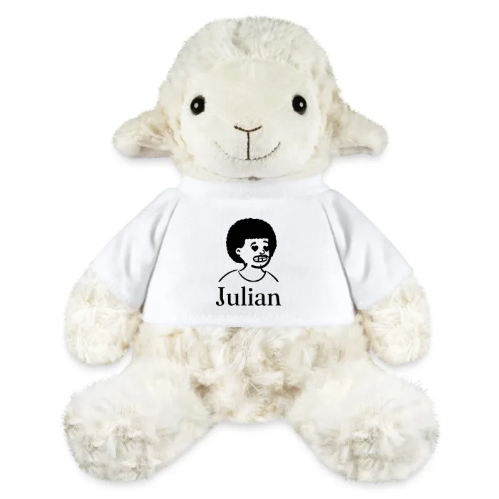 Peluche mouton personnalisée au prénom Julian