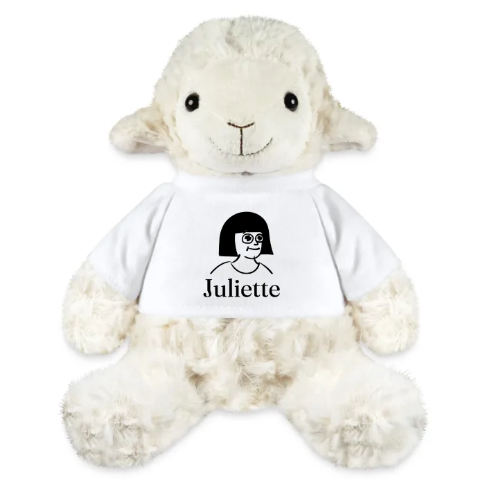 Peluche mouton personnalisée au prénom Juliette