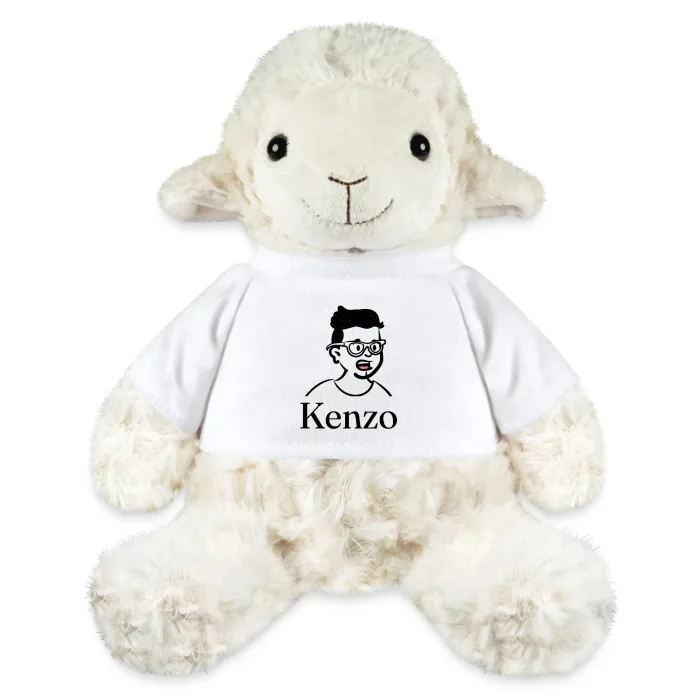 Peluche mouton personnalisée au prénom Kenzo