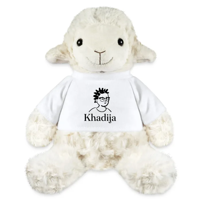 Peluche mouton personnalisée au prénom Khadija