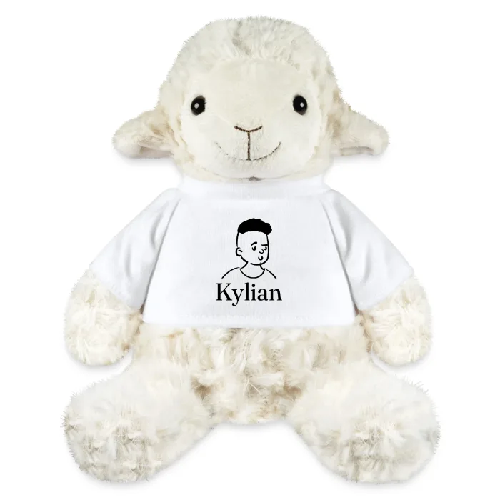 Peluche mouton personnalisée au prénom Kylian