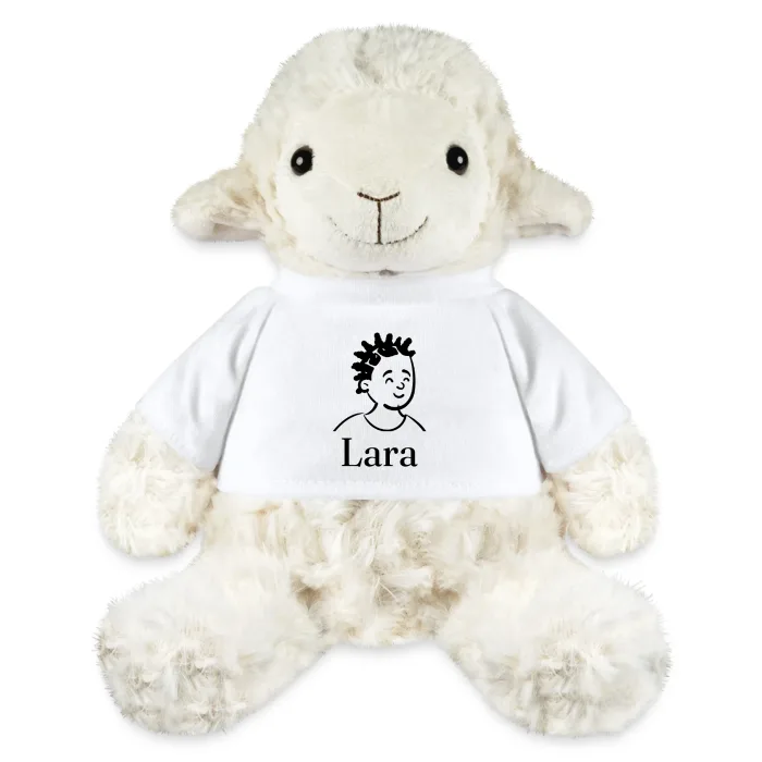 Peluche mouton personnalisée au prénom Lara