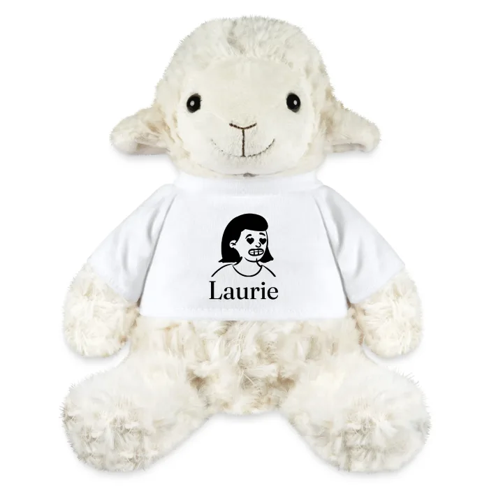 Peluche mouton personnalisée au prénom Laurie