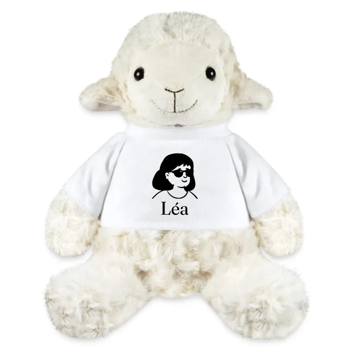 Peluche mouton personnalisée au prénom Léa