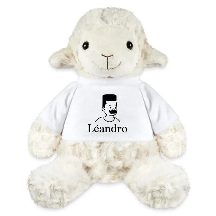 Peluche mouton personnalisée au prénom Léandro