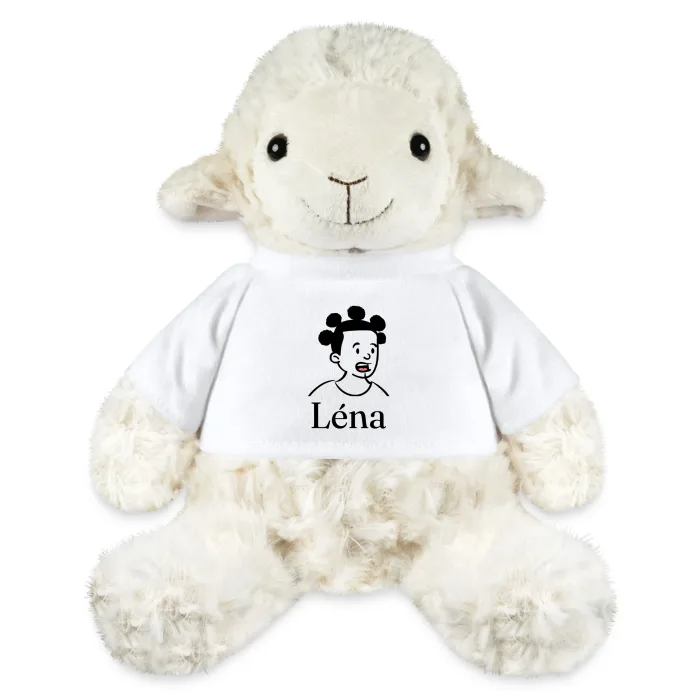 Peluche mouton personnalisée au prénom Léna