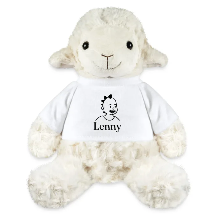 Peluche mouton personnalisée au prénom Lenny