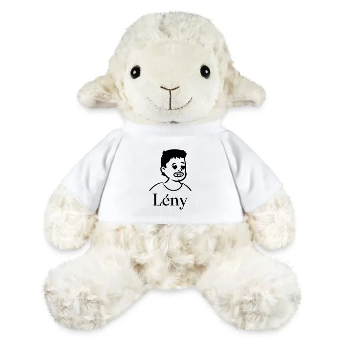 Peluche mouton personnalisée au prénom Lény