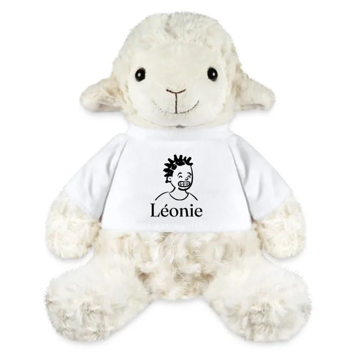 Peluche mouton personnalisée au prénom Léonie