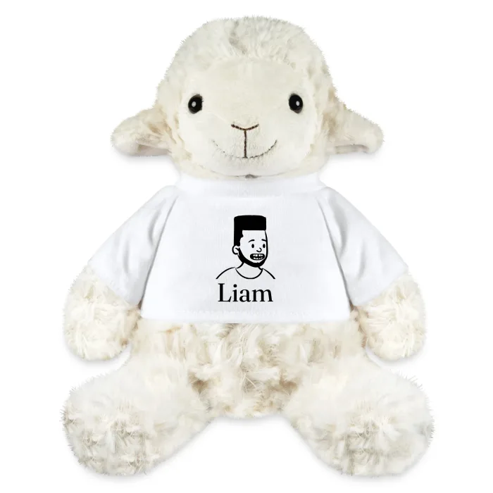 Peluche mouton personnalisée au prénom Liam