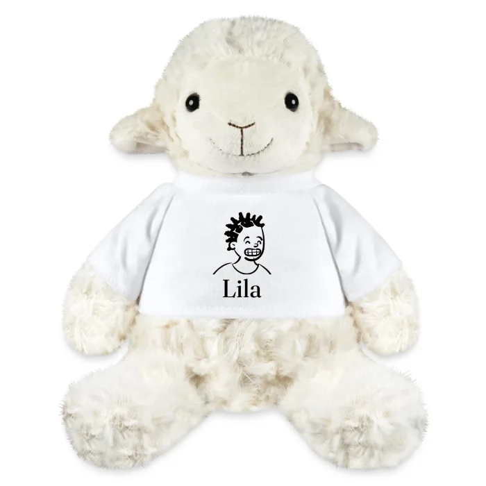 Peluche mouton personnalisée au prénom Lila