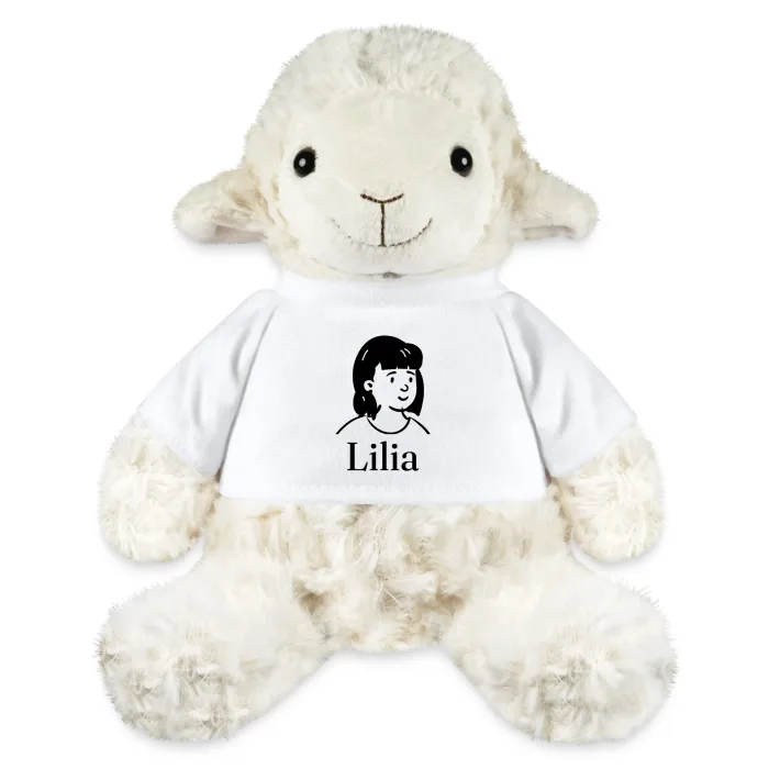 Peluche mouton personnalisée au prénom Lilia