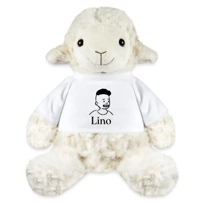 Peluche mouton personnalisée au prénom Lino