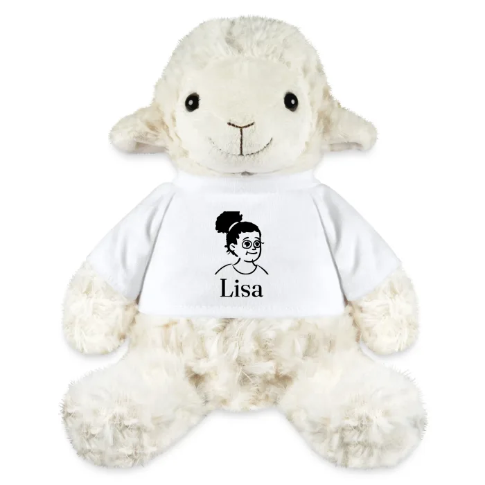 Peluche mouton personnalisée au prénom Lisa