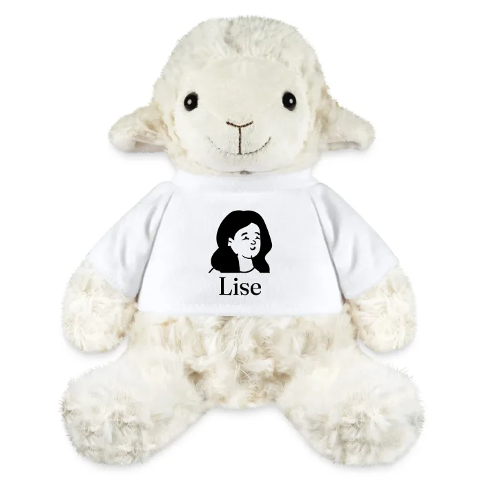 Peluche mouton personnalisée au prénom Lise