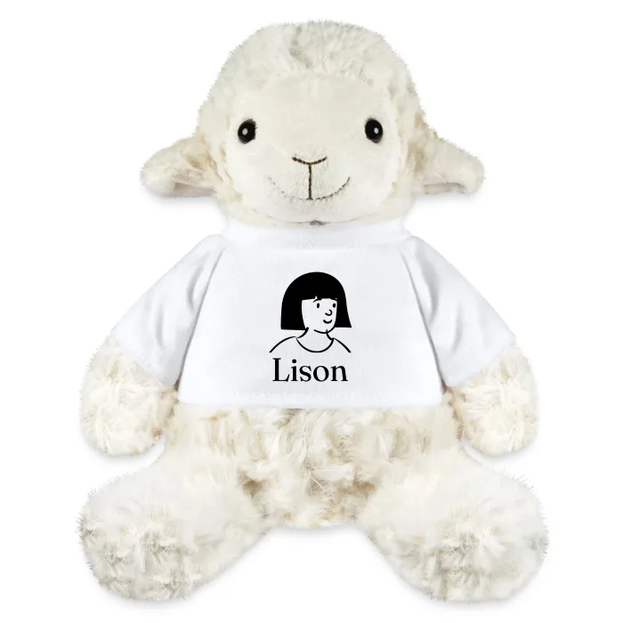 Peluche mouton personnalisée au prénom Lison