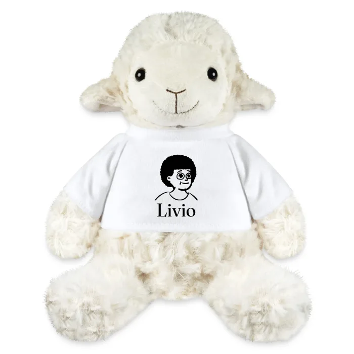 Peluche mouton personnalisée au prénom Livio