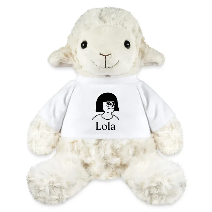 Peluche mouton personnalisée au prénom Lola