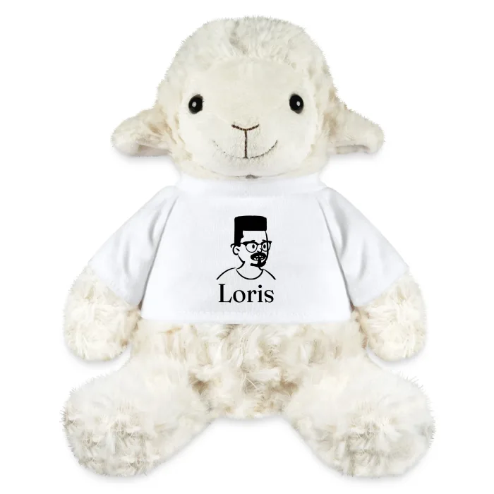 Peluche mouton personnalisée au prénom Loris