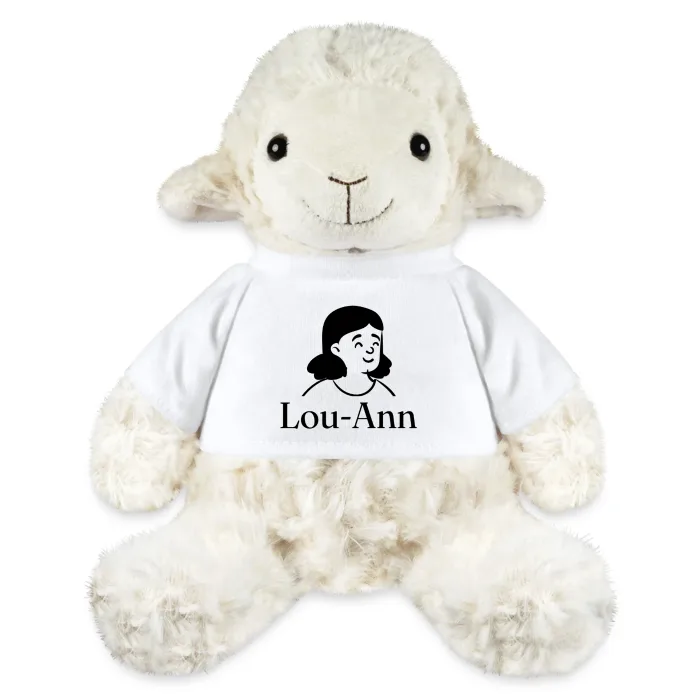Peluche mouton personnalisée au prénom Lou-Ann