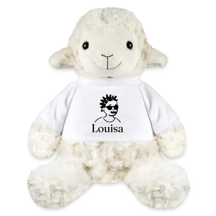 Peluche mouton personnalisée au prénom Louisa