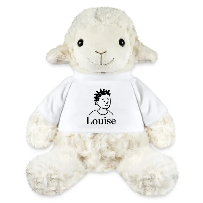 Peluche mouton personnalisée au prénom Louise