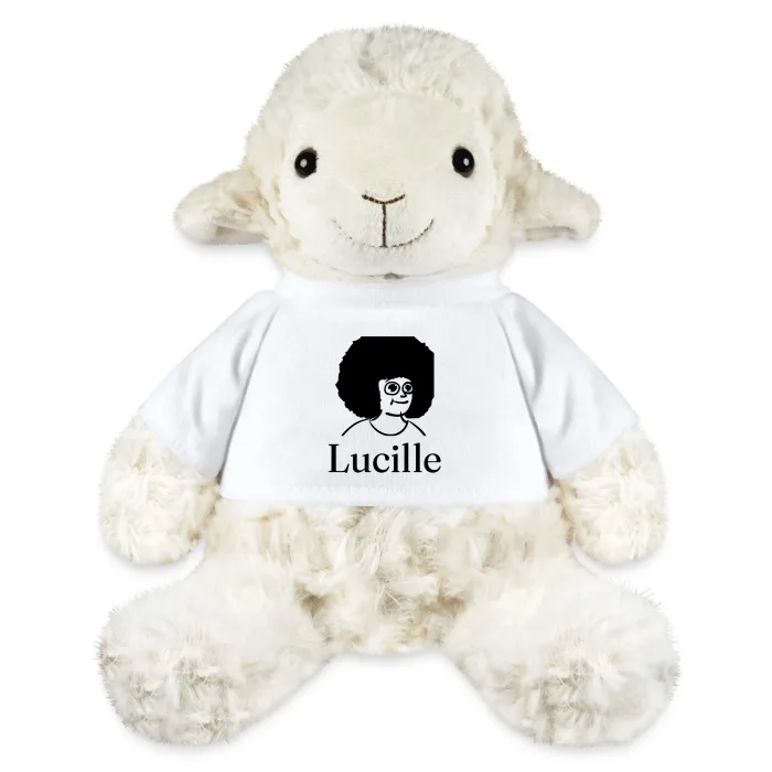 Peluche mouton personnalisée au prénom Lucille