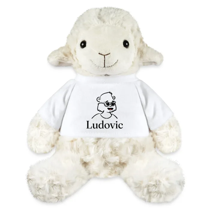 Peluche mouton personnalisée au prénom Ludovic