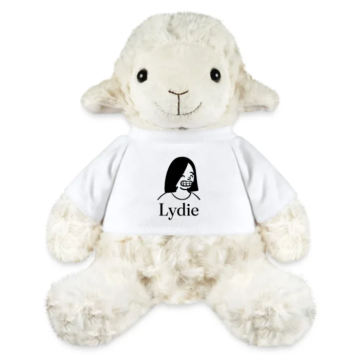 Peluche mouton personnalisée au prénom Lydie