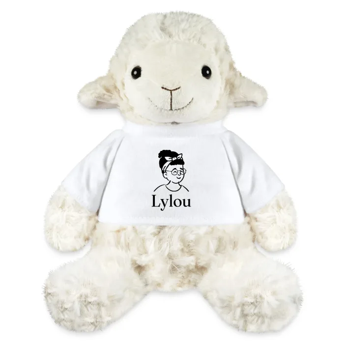 Peluche mouton personnalisée au prénom Lylou