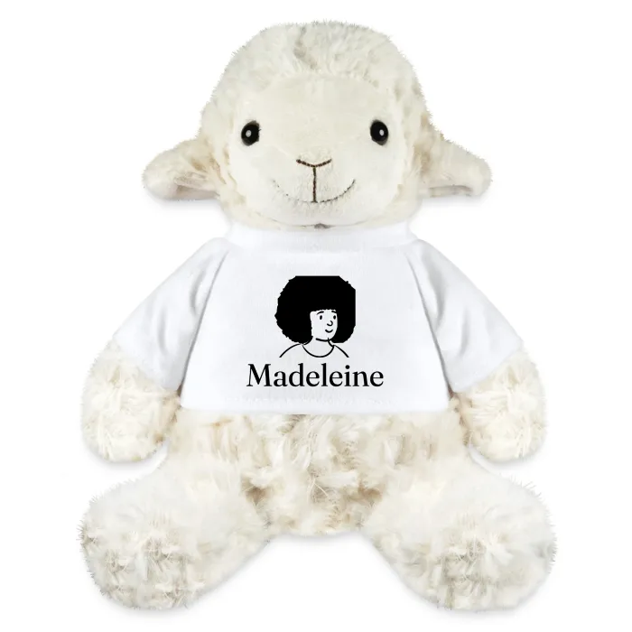 Peluche mouton personnalisée au prénom Madeleine
