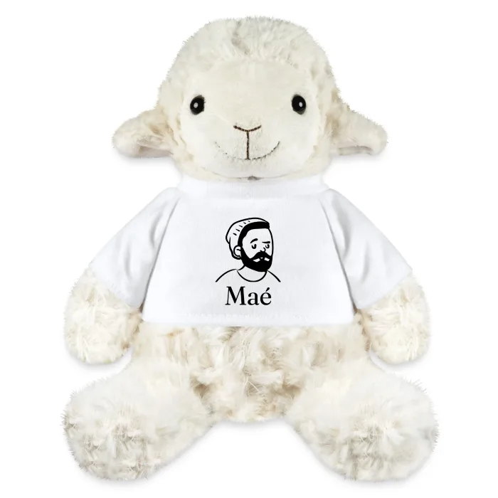 Peluche mouton personnalisée au prénom Maé
