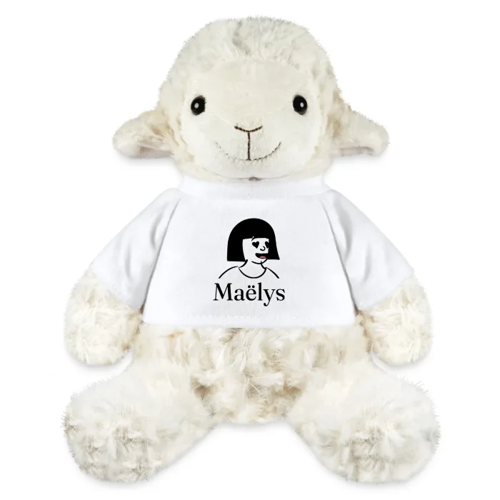 Peluche mouton personnalisée au prénom Maëlys