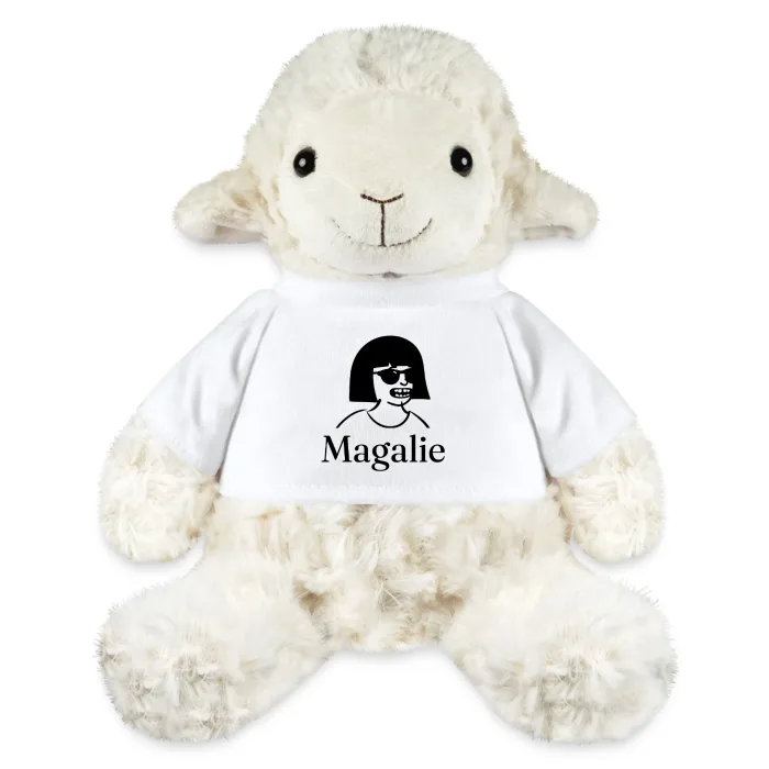 Peluche mouton personnalisée au prénom Magalie