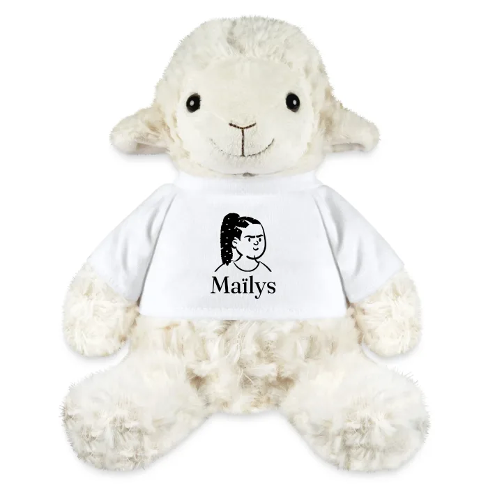 Peluche mouton personnalisée au prénom Maïlys