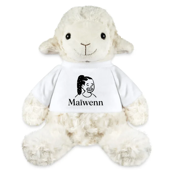 Peluche mouton personnalisée au prénom Maïwenn
