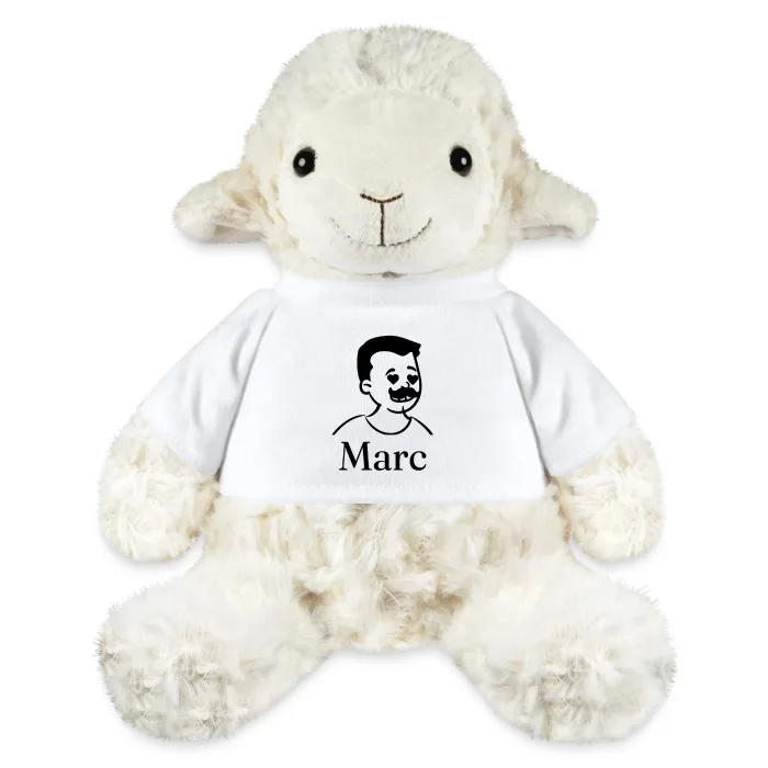 Peluche mouton personnalisée au prénom Marc