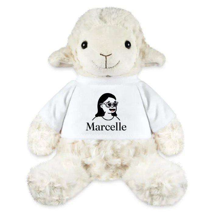 Peluche mouton personnalisée au prénom Marcelle